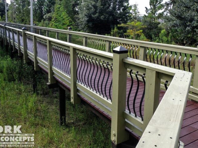 Pasco-Hernando State College Pedestrian Bridge – Wesley Chapel, FL | York Bridge Concepts - Timber Bridge Builders