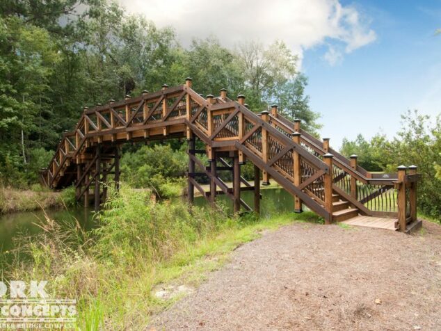 Sanctuary at Hampton Lake Pedestrian Bridge – Bluffton, SC | York Bridge Concepts - Timber Bridge Builders