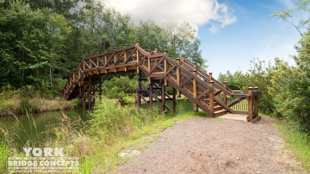 Sanctuary at Hampton Lake Pedestrian Bridge – Bluffton, SC | York Bridge Concepts - Timber Bridge Builders