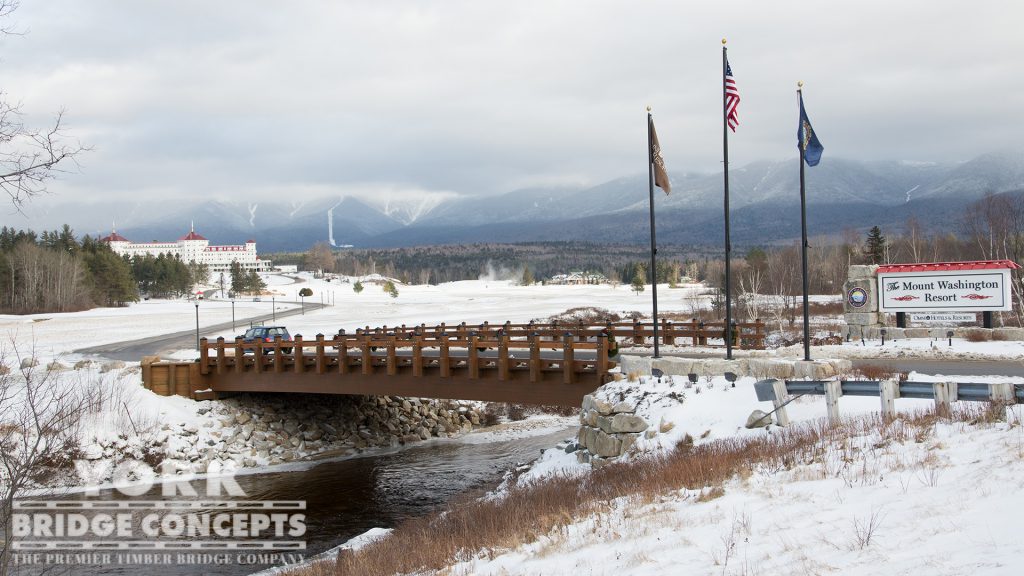 Mt. Washington Resort Vehicular Bridge – Bretton Woods, NH | York Bridge Concepts - Timber Bridge Builders