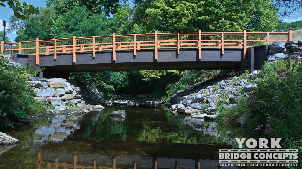 Keystone College Vehicular Bridge – La Plume, PA | York Bridge Concepts - Timber Bridge Builders