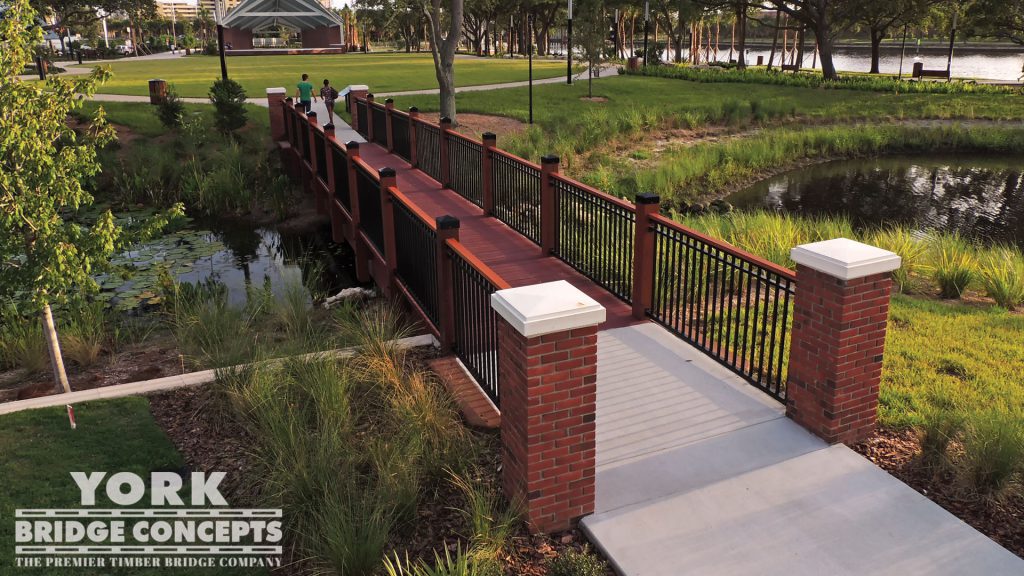 Water Works Park Pedestrian Bridges – Tampa, FL | York Bridge Concepts - Timber Bridge Builders