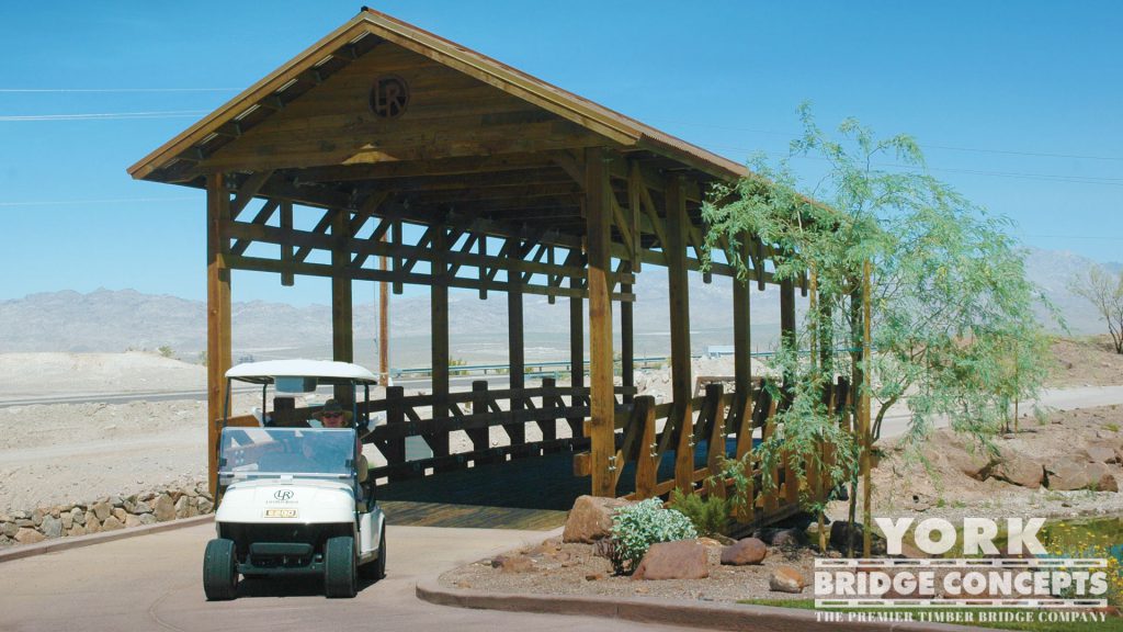 Laughlin Ranch Vehicular & Golf Cart Bridges - Bullhead City, AZ | York Bridge Concepts - Timber Bridge Builders