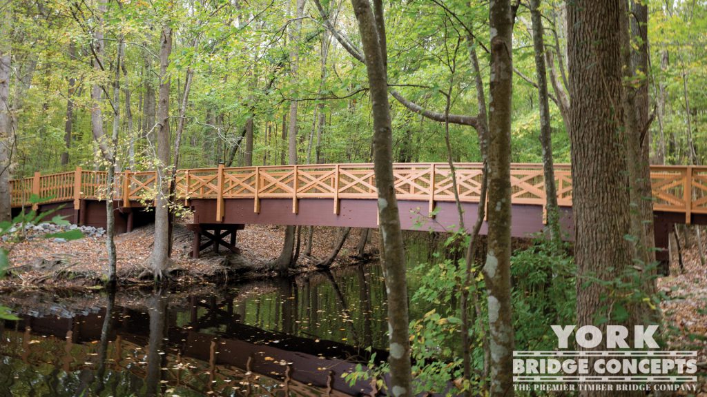 Northwest River Park Pedestrian Bridge – Chesapeake, VA | York Bridge Concepts - Timber Bridge Builders