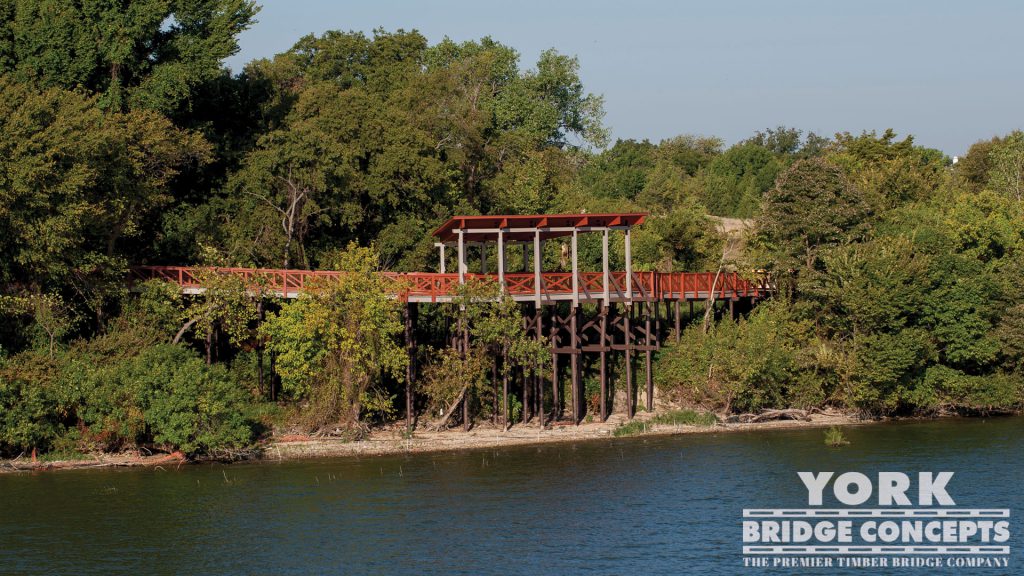 Scenic Point Park Covered Boardwalk – Rowlett, TX | York Bridge Concepts - Timber Bridge Builders