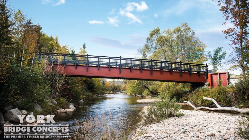 Bretton Woods Pedestrian Bridge - Bretton Woods, NH | York Bridge Concepts - Timber Bridge Builders