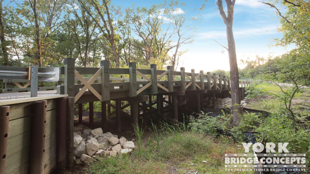 Camp Bullfrog Vehicular Bridge – Willow Springs, IL | York Bridge Concepts - Timber Bridge Builders