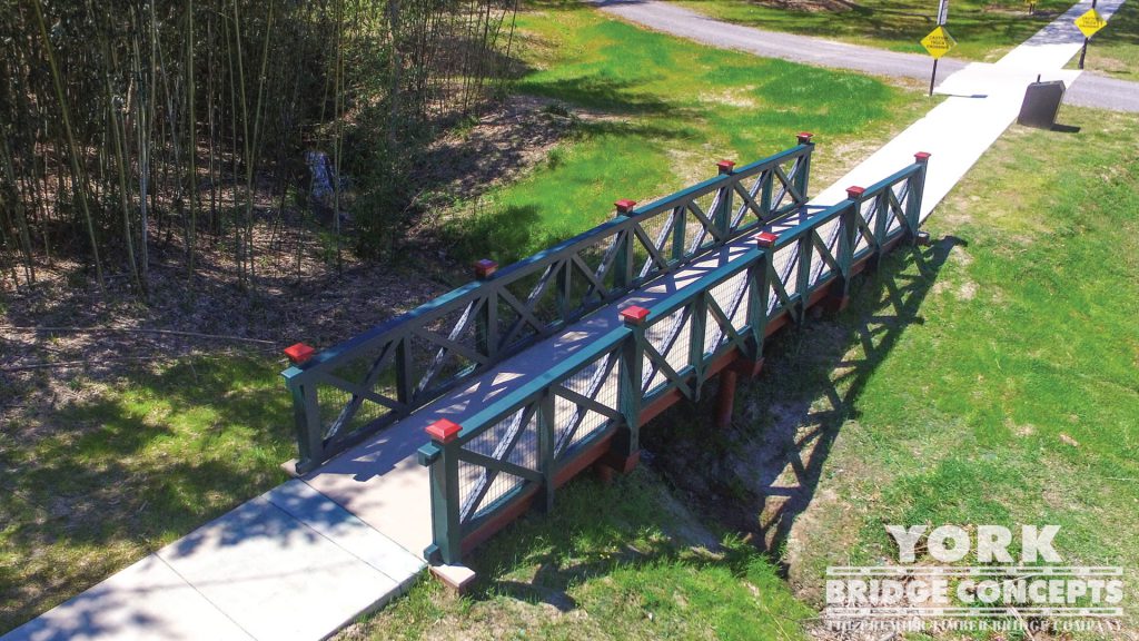 Tabasco Visitor Center Pedestrian Bridge – Avery Island, LA | York Bridge Concepts - Timber Bridge Builders