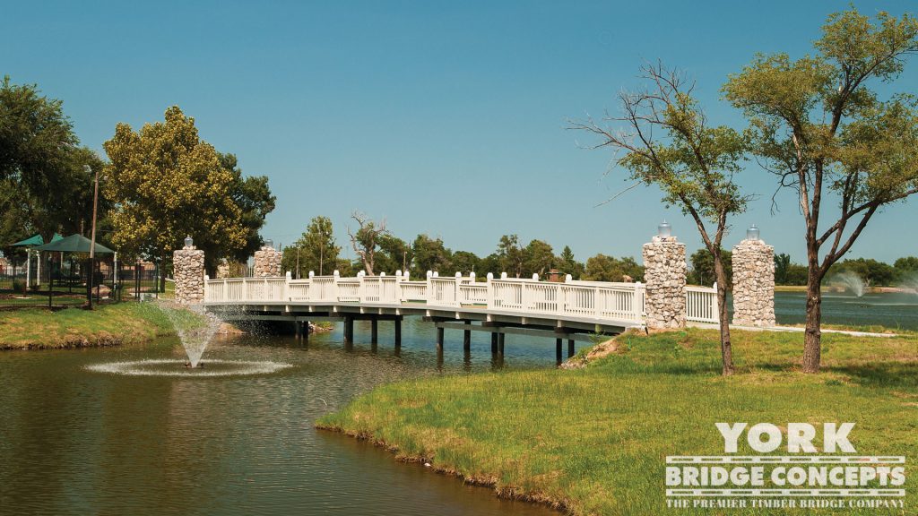 Crystal Beach Park Pedestrian Bridge – Woodward, OK | York Bridge Concepts - Timber Bridge Builders