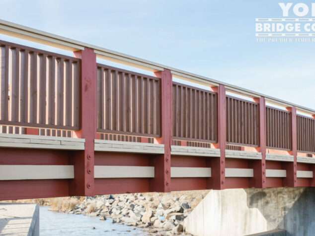 Dulles South Multipurpose Center Pedestrian Bridge - Fairfax, VA | York Bridge Concepts - Timber Bridge Builders