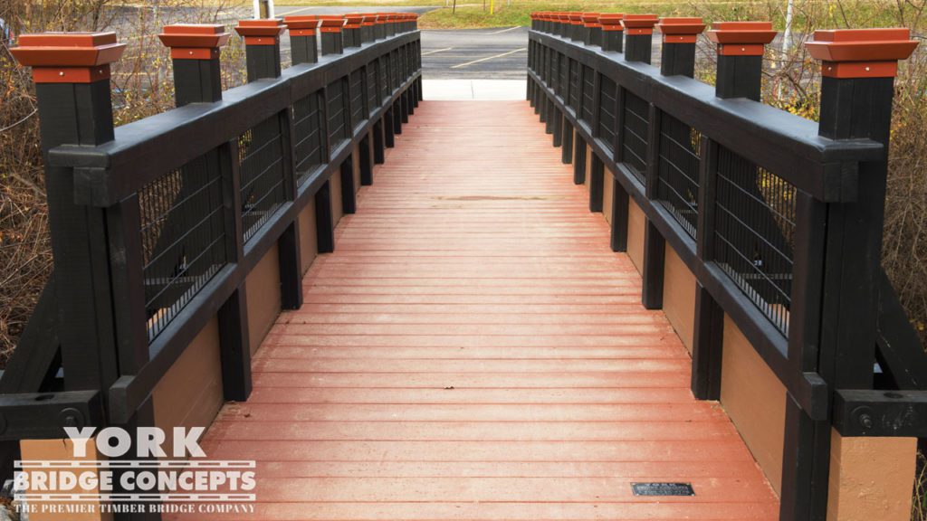 Voorheesville Pedestrian Bridge - Voorheesville, NY | York Bridge Concepts - Timber Bridge Builders