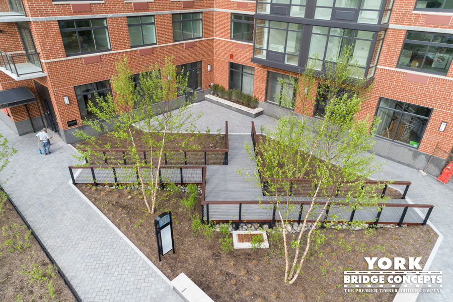 Hudson Tea Pedestrian Bridge - Hoboken, NJ | York Bridge Concepts - Timber Bridge Builders