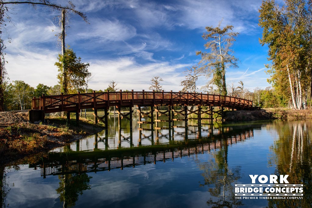 The Knight Ranch Golf Cart Bridge - Bordelonville, LA | York Bridge Concepts -Timber Bridge Builders