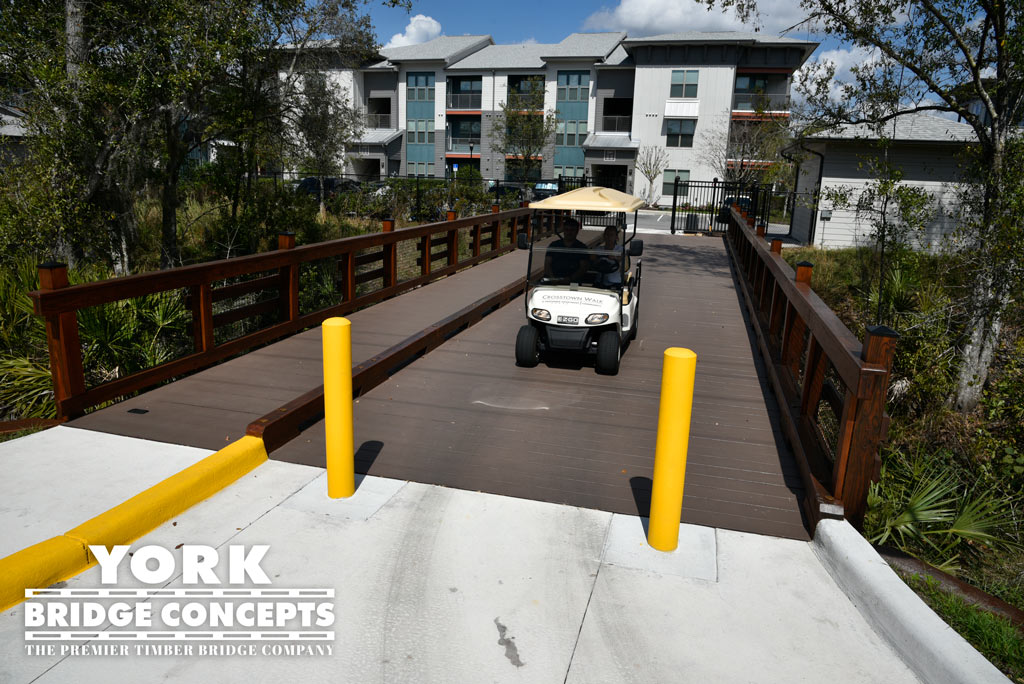 Crosstown Walk Apartments Golf Cart Bridge - Brandon, FL | York Bridge Concepts