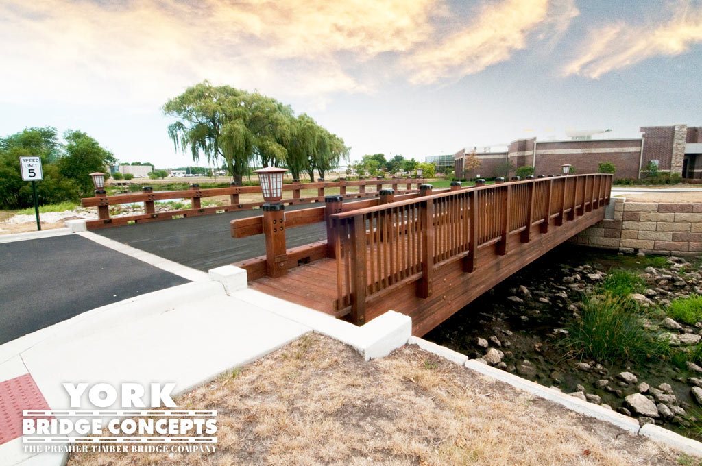 Kishwaukee Hospital Timber Vehicular Bridge - Dekalb, IL