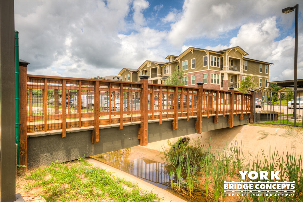 Palomar Apartments Timber Pedestrian Bridge - Tyler, TX | York Bridge