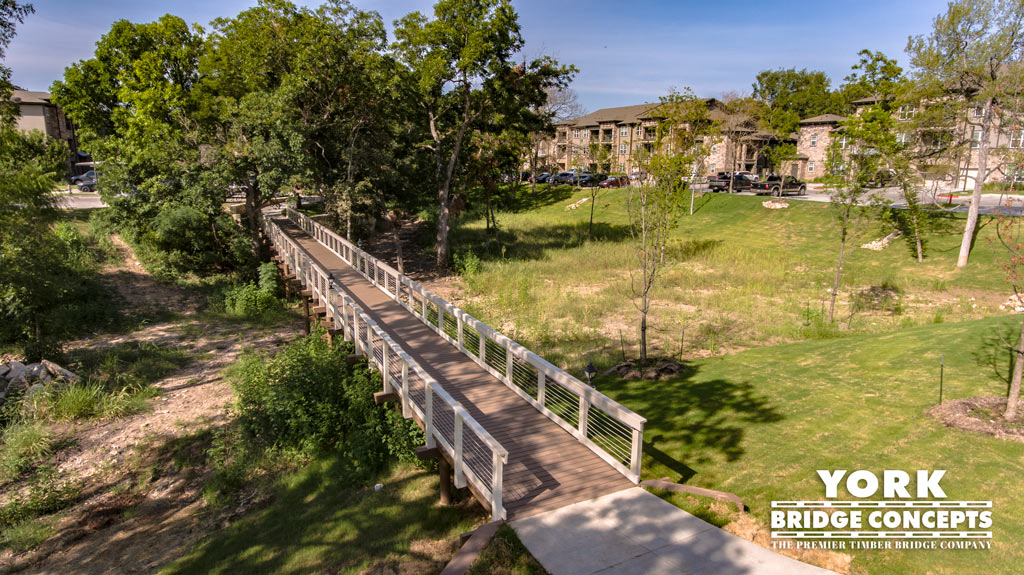 River Springs at Barge Ranch Timber Pedestrian Bridge - Belton, TX | York Bridge Concepts