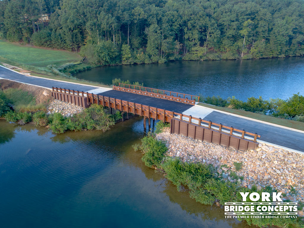 Lake Arrowhead Timber Vehicular Bridge - Waleska, GA | York Bridge Concepts