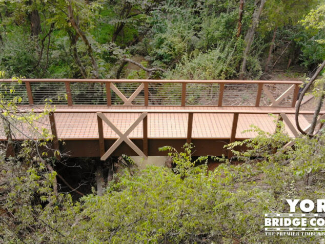 Solis Berewick Apartments Timber Pedestrian Trail Bridge - Charlotte, NC | York Bridge