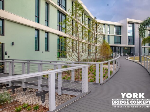 Ringling College Timber Boardwalk with Free Span Pedestrian Bridge | York Bridge