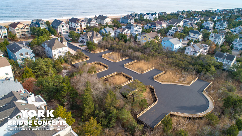 Breakwater Beach Timber Cul-de-Sac | Wetlands Residential Driveway Construction | York Bridge Concepts