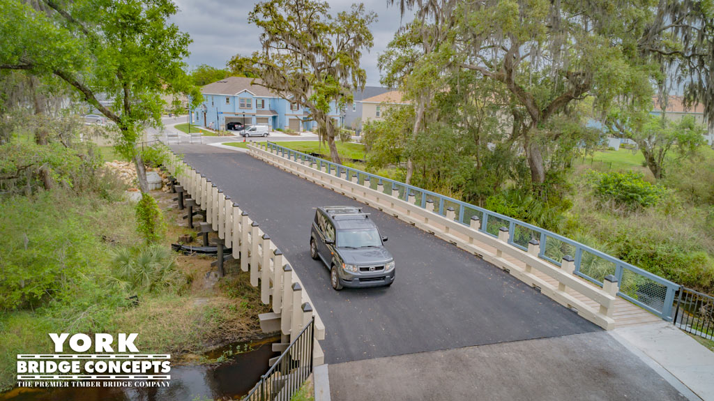 Bridgehaven at Citrus Park Timber Vehicular Bridge | Tampa, FL | York Bridge Concepts