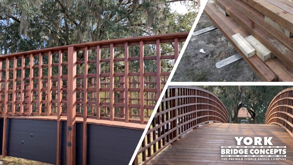 Premium Hardwood Handrails for Timber Bridge Building Materials | York Bridge Concepts