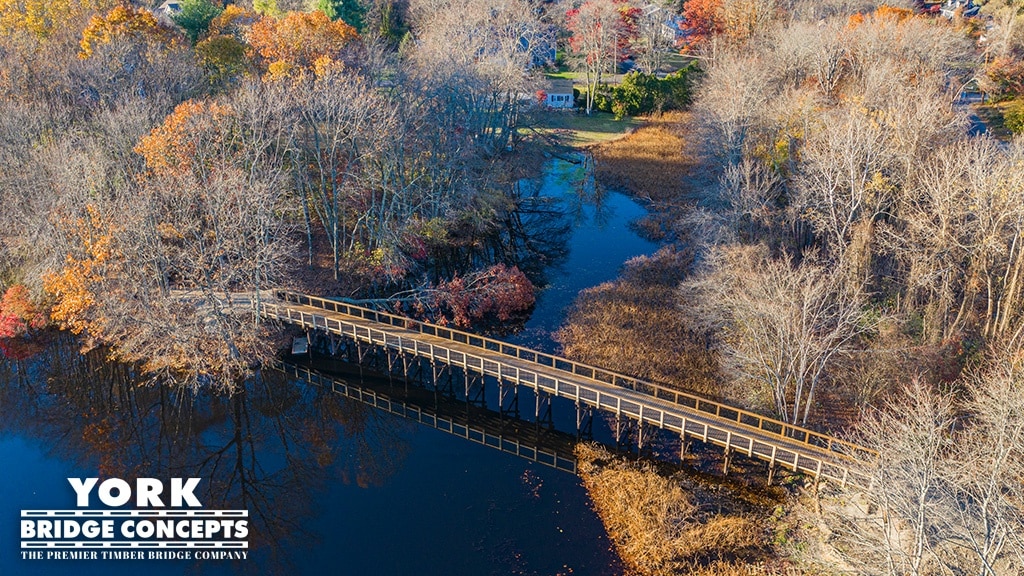 Sudbury Inlet Timber Pedestrian Bridge - Ashland, MA | York Bridge