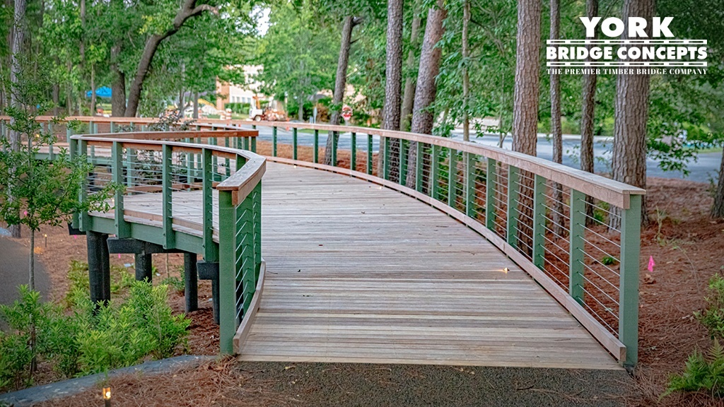 Lakeshore Foundation Pedestrian timber boardwalk. Birmingham, AL