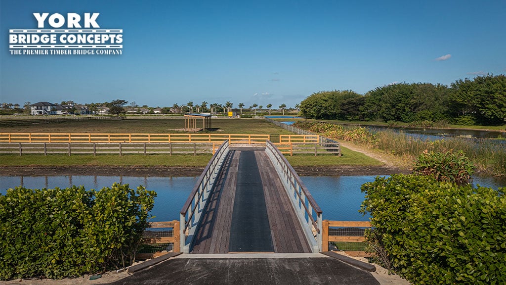 Long View Private Equestrian Farm vehicular bridge with a 5-ton capacity in Wellington, FL
