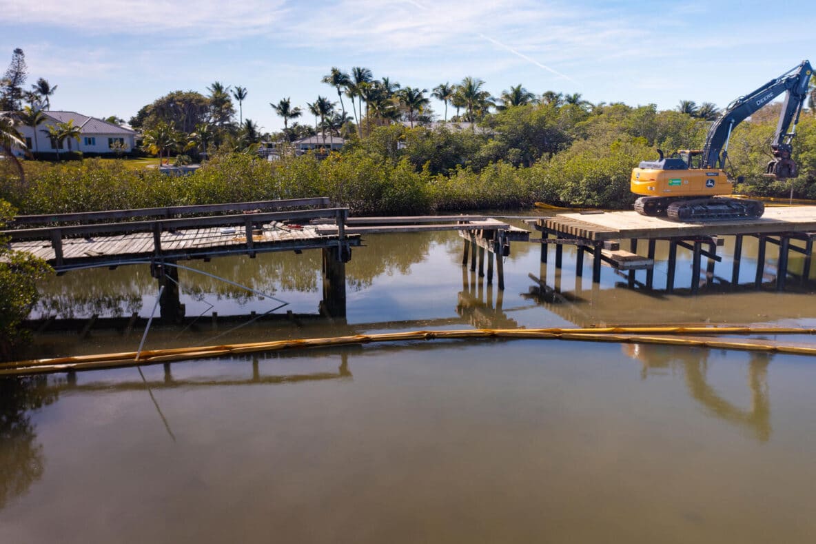Deck-Level construction of Mandalay project to preserve estuary in South Florida