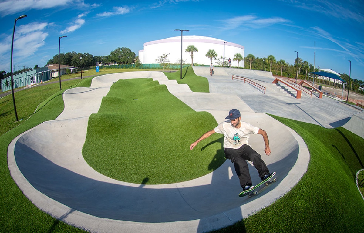 Carrollwood Village Skatepark and pump track.