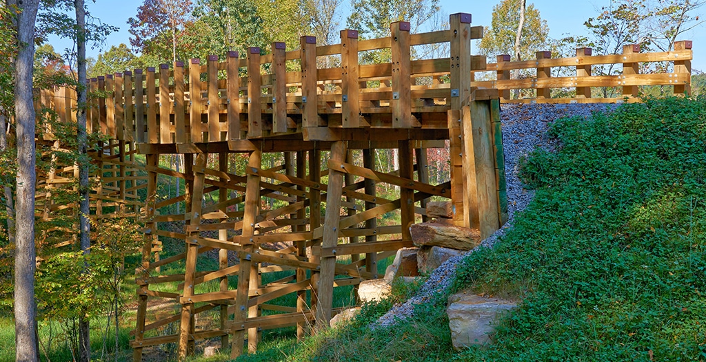 Summit Bechtel Reserve - Conservation timber vehicular bridge in West Virginia