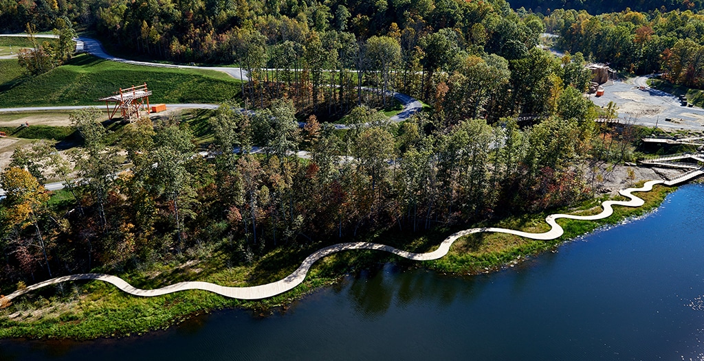 Summit Bechtel Reserve Lakeside Boardwalk project by York Bridge Concepts in Glen Jean, WV