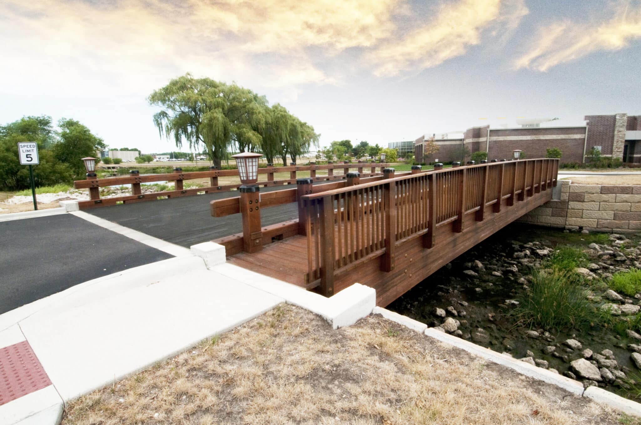 Kishwaukee Hospital Vehicular bridge built by York Bridge Concepts in Chicago area