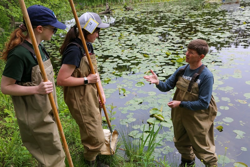 Elizabethtown College biology at Lake Placida in Pennsylvania