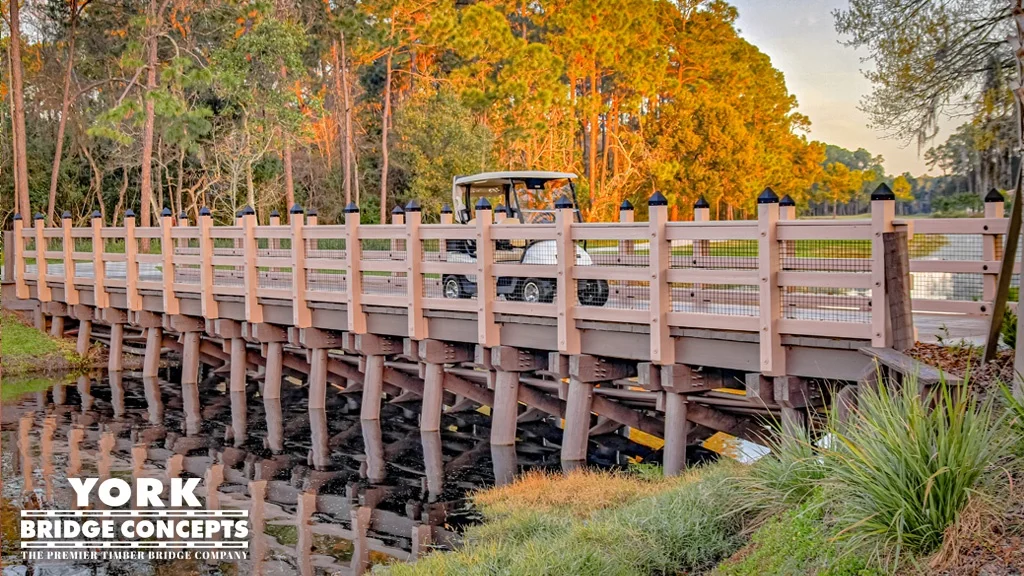 Tranquilo Golf Cart bridge built by York Bridge Concepts